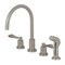 Kingston Brass KS8728DFL 8" to 16" Widespread Kitchen Faucet, Brushed Nickel KS8728DFL - alternate 1